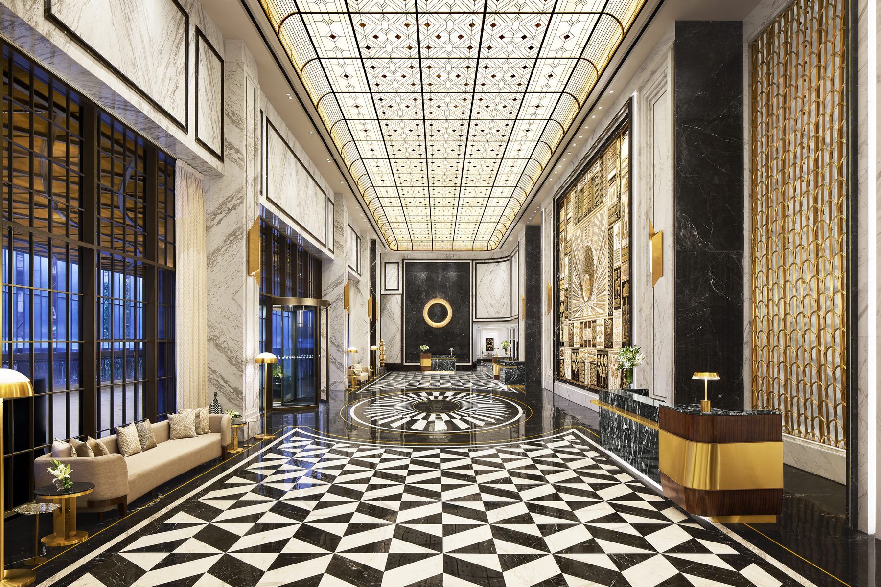 The lobby at Fairmont Mumbai